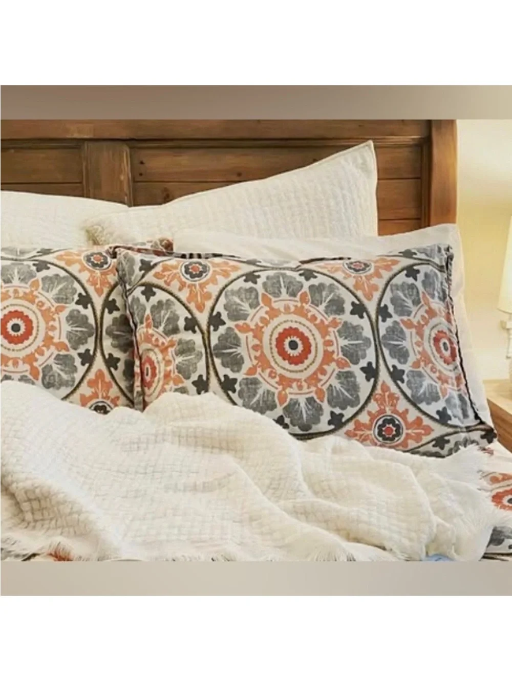 Pottery Barn Veronica Medallion Pillow Shams